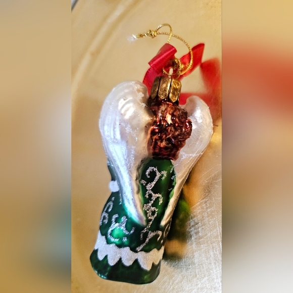 Waterford Holiday Heirloom 2007 Blown Glass" Praying Angel"  Ornament Set - Picture 5 of 6